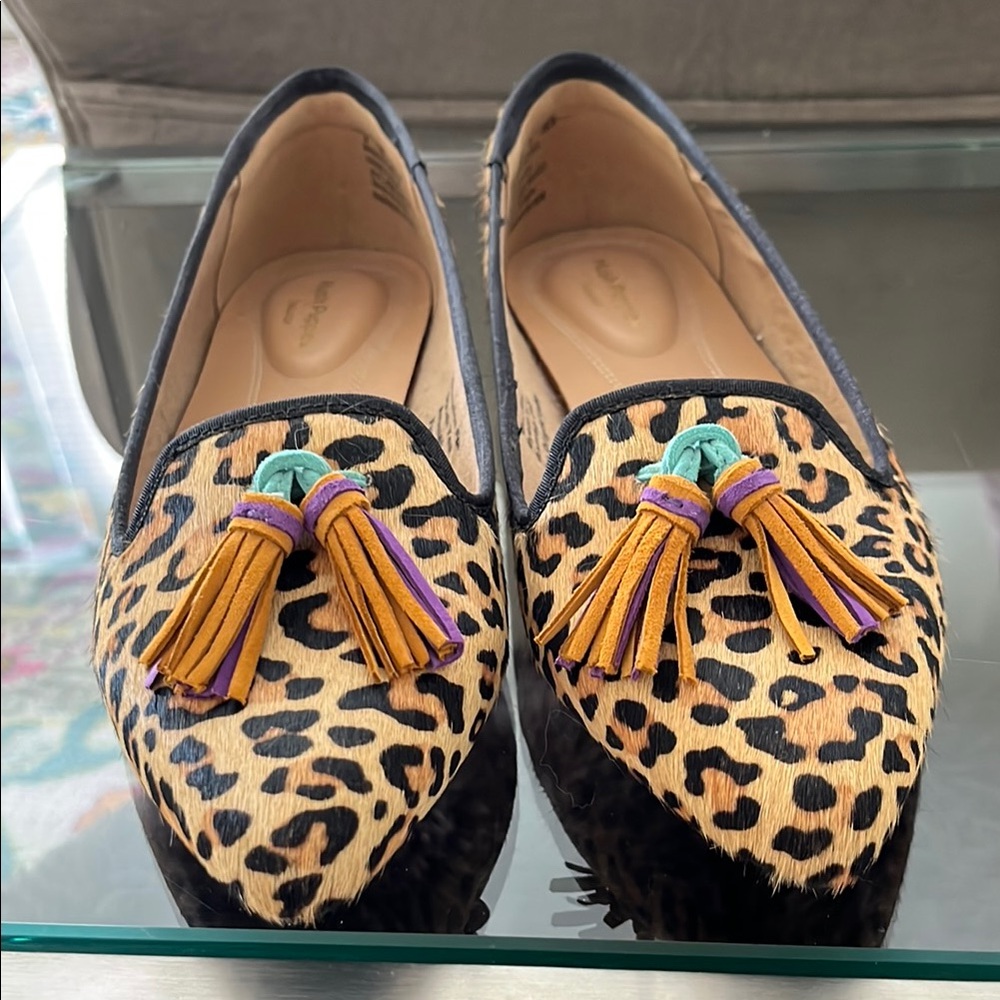 Leopard Print Tassel Loafers